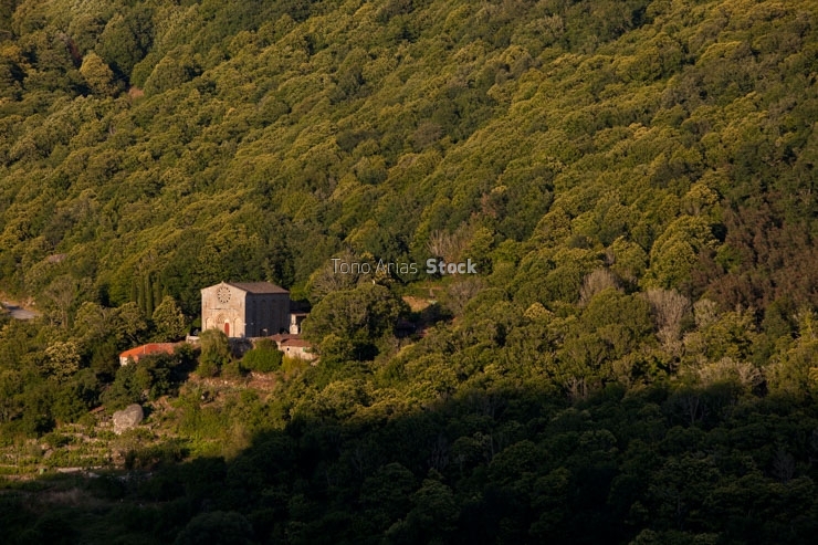 Iglesia San Estebo de Ribas de Niño,provincia de Lugo, Galicia