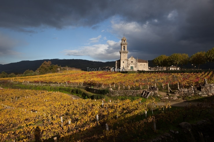 Igrexa de Beade, O Ribeiro, provincia de Ourense , Galicia