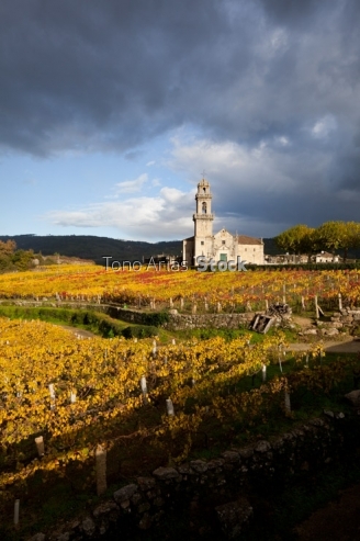 Igrexa de Beade, O Ribeiro, provincia de Ourense , Galicia