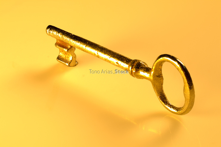 Key on background