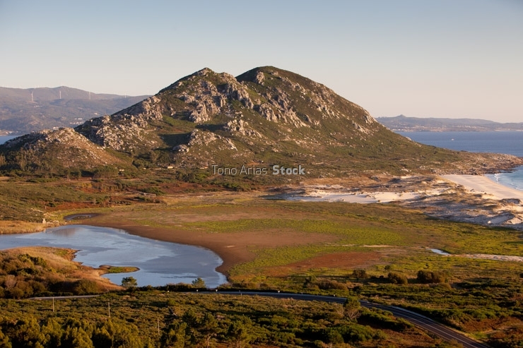 Lagoa de Louro, costa de Galicia