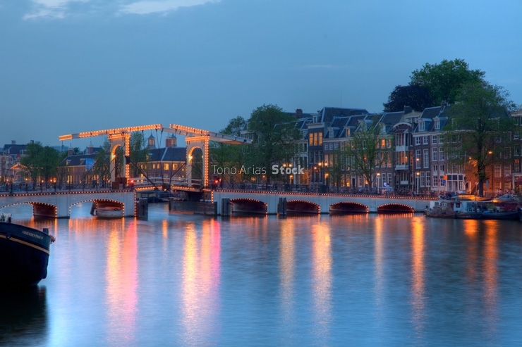 Magere Brug, Amsterdam, Holanda
