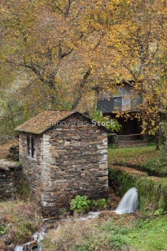 Muiño Ferramulín, O Caurel, provincia de Lugo, Galicia