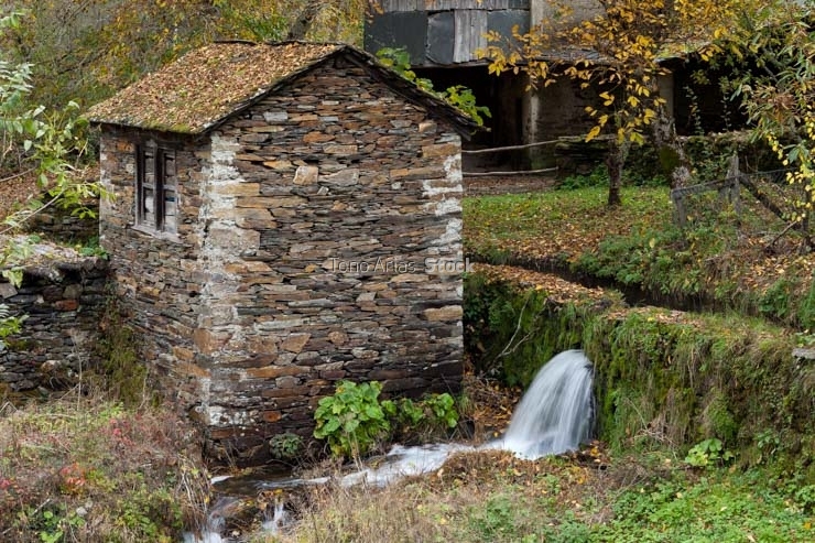 Muiño Ferramulín, O Caurel, provincia de Lugo, Galicia