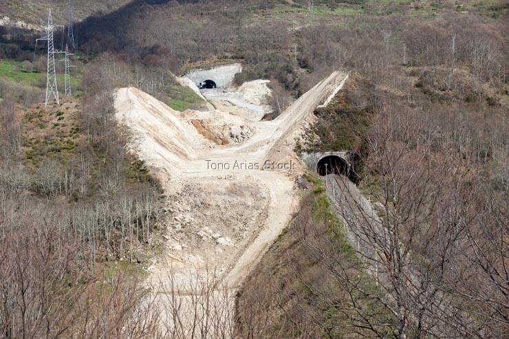 Obras túnel de Ave, Lubián