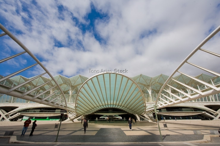 Oriente train station by Santiago Calatrava. Lisbon, Portugal