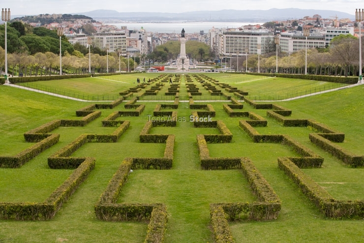 Parque Eduardo VII, Lisbon. Portugal