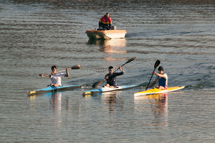 Piragüismo, río Lérez
