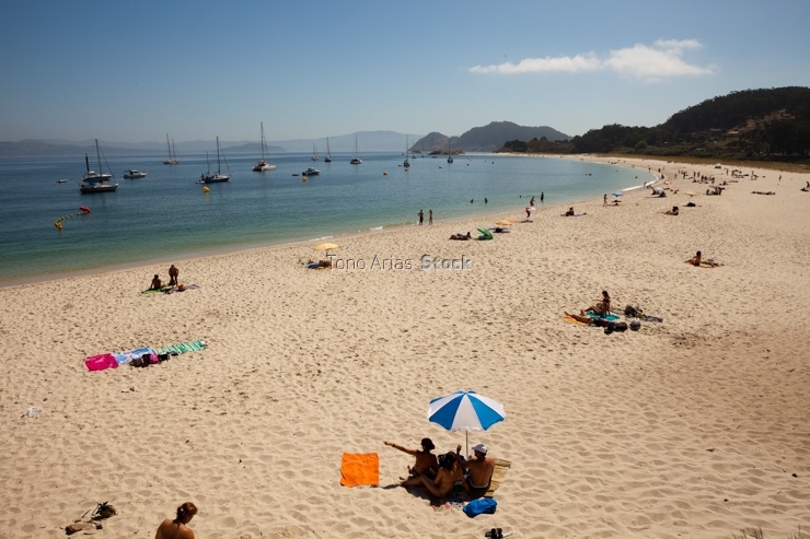 Playa de Rodas,Illas Cíes, Rias Baixas, Galicia
