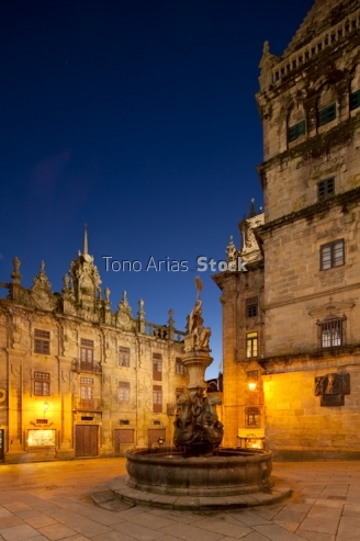 Praza das praterías, Santiago de Compostela, Galicia