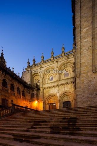 Praza de Praterías, Catedral de Santiago, Galicia