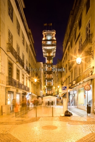 Santa Justa elevator, Lisbon. Portugal