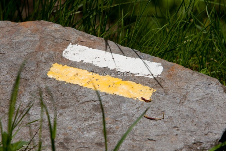 Señalización de ruta, Caurel, Galicia