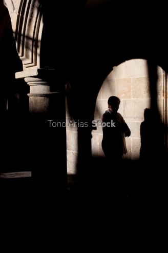 Soportales rúas Santiago de Compostela, Galicia