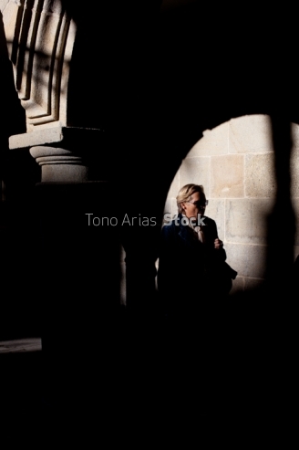 Soportales rúas Santiago de Compostela, Galicia