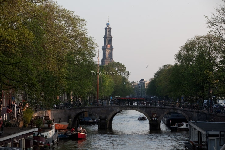 Westerkerk ,Prinsengacht, Amsterdam, Holanda