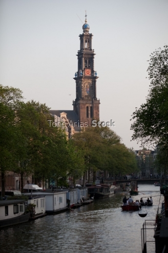 Westerkerk ,Prinsengacht, Amsterdam, Holanda