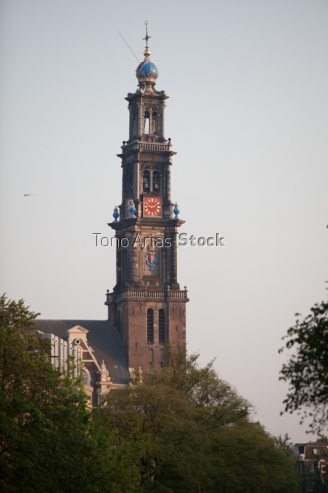 Westerkerk ,Prinsengacht, Amsterdam, Holanda